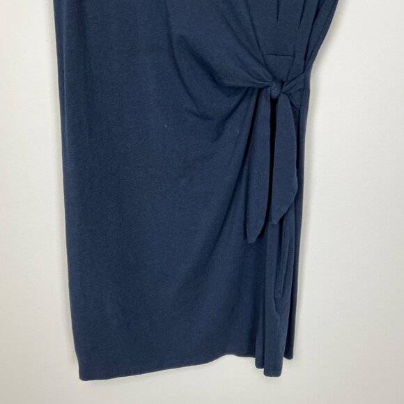 Tasc Performance Womens Navy Blue Tie Front T Shirt Dress Activewear size Small - Picture 4 of 11